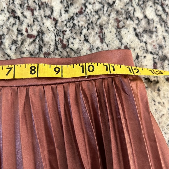ALLEGRA K SATIN PLEATED MAXI SKIRT SIZE XS e32 - Picture 6 of 7